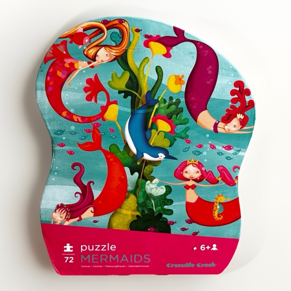 Crocodile Creek 72-Piece Junior Jigsaw Puzzle Mermaids